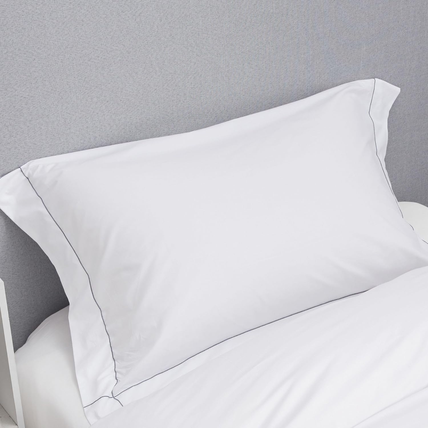 White cotton pillow shams on sale